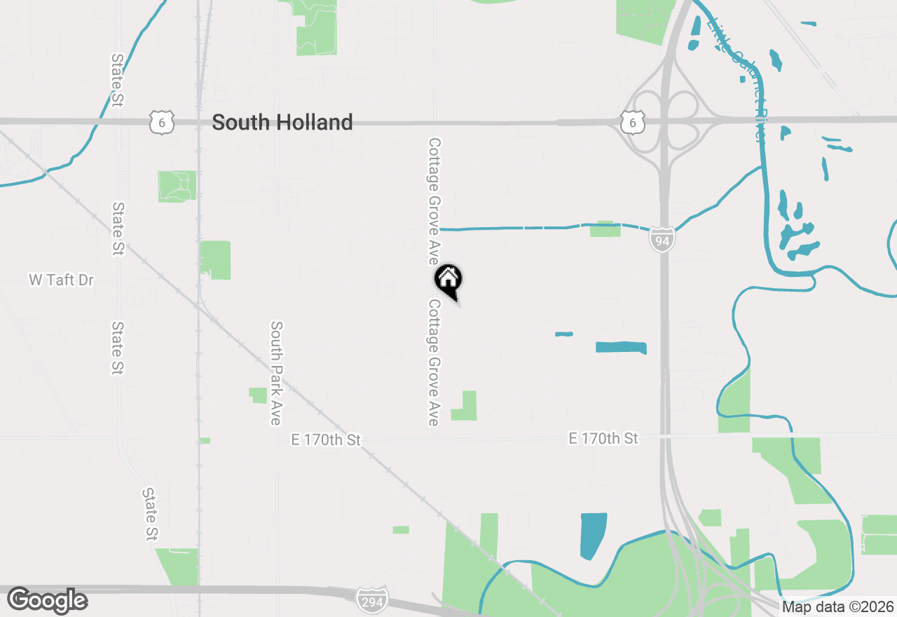 Map of 16646 Maryland Avenue, South Holland, IL 60473