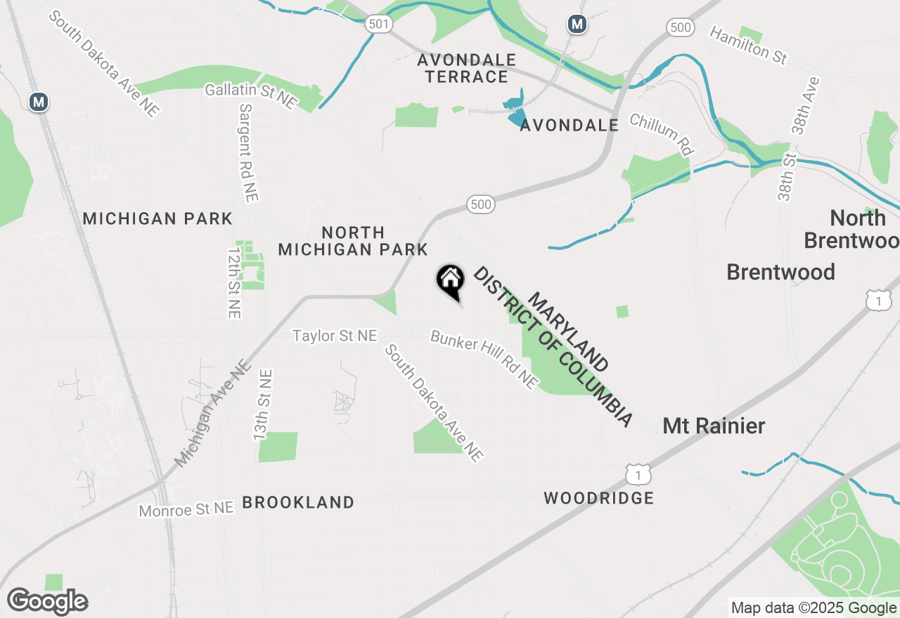 Map of 1914 Upshur Street Ne, Washington, DC 20018