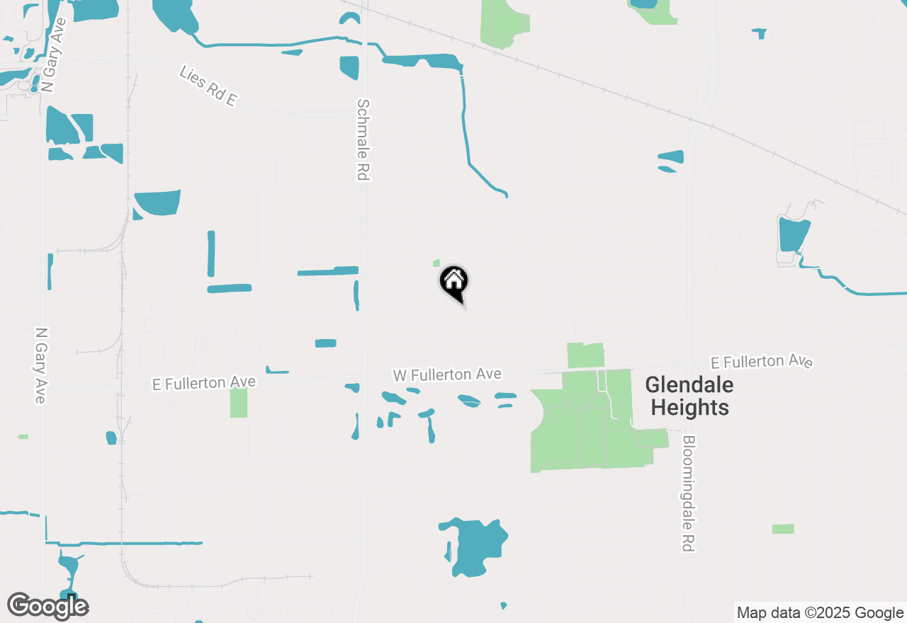 Map of 95 W Wrightwood Avenue, Glendale Heights, IL 60139
