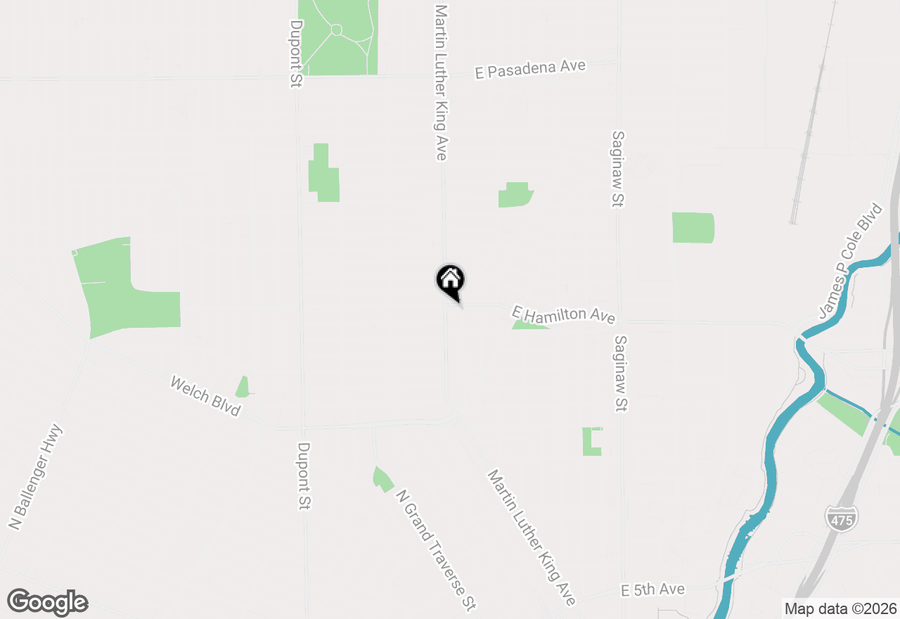 Map of 2134 Martin Luther King Avenue, Flint, MI 48503