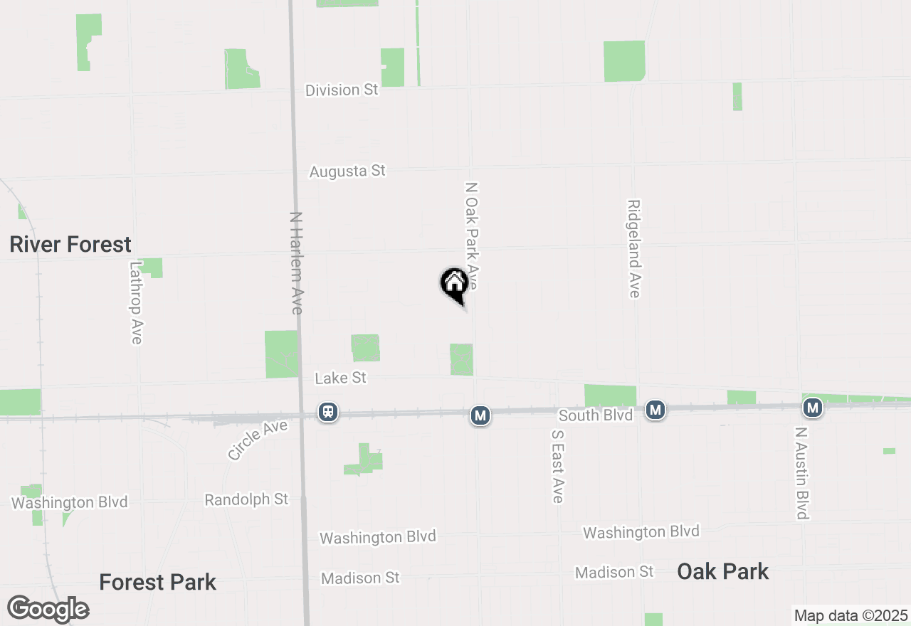 Map of 304 N Grove Avenue #1B, Oak Park, IL 60302