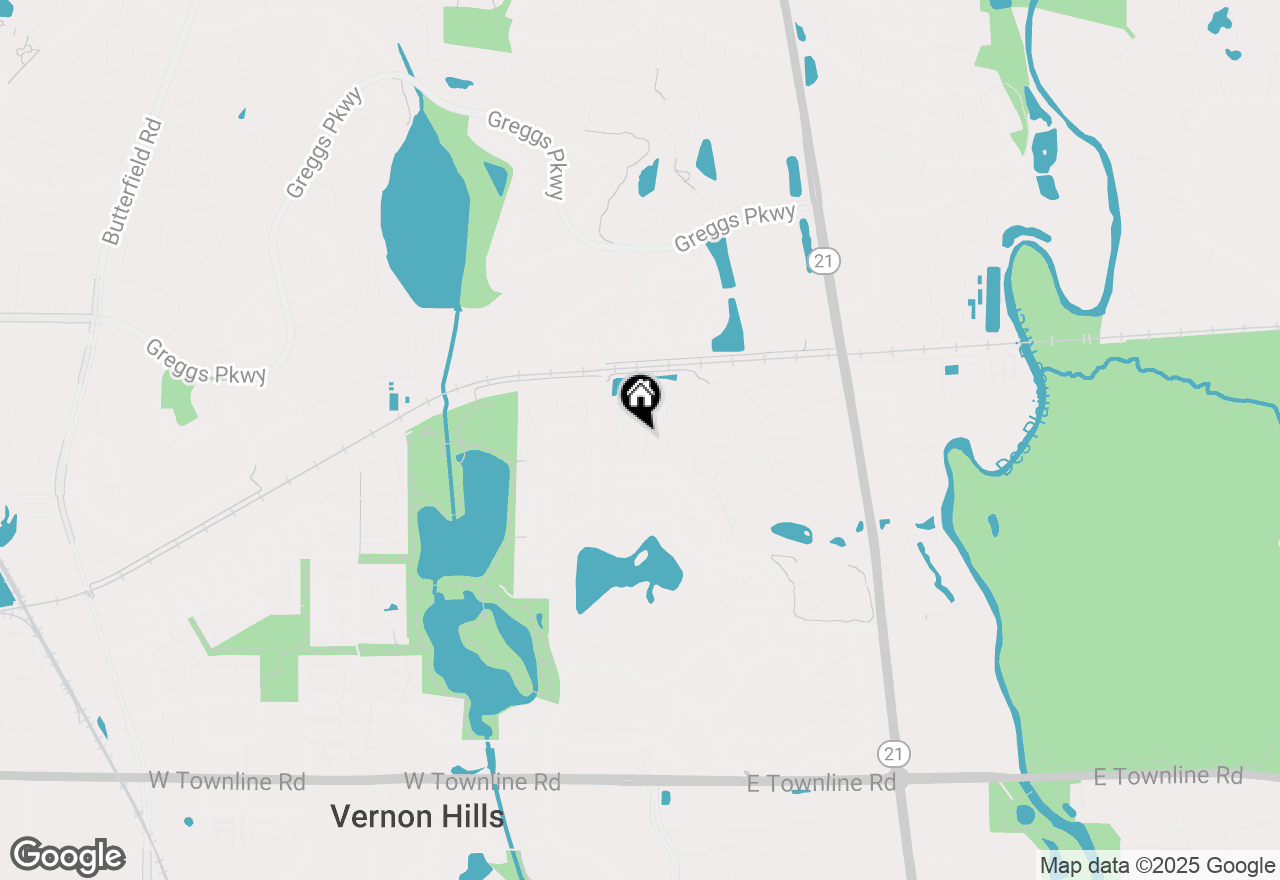 Map of 1402 Pinehurst Drive, Vernon Hills, IL 60061