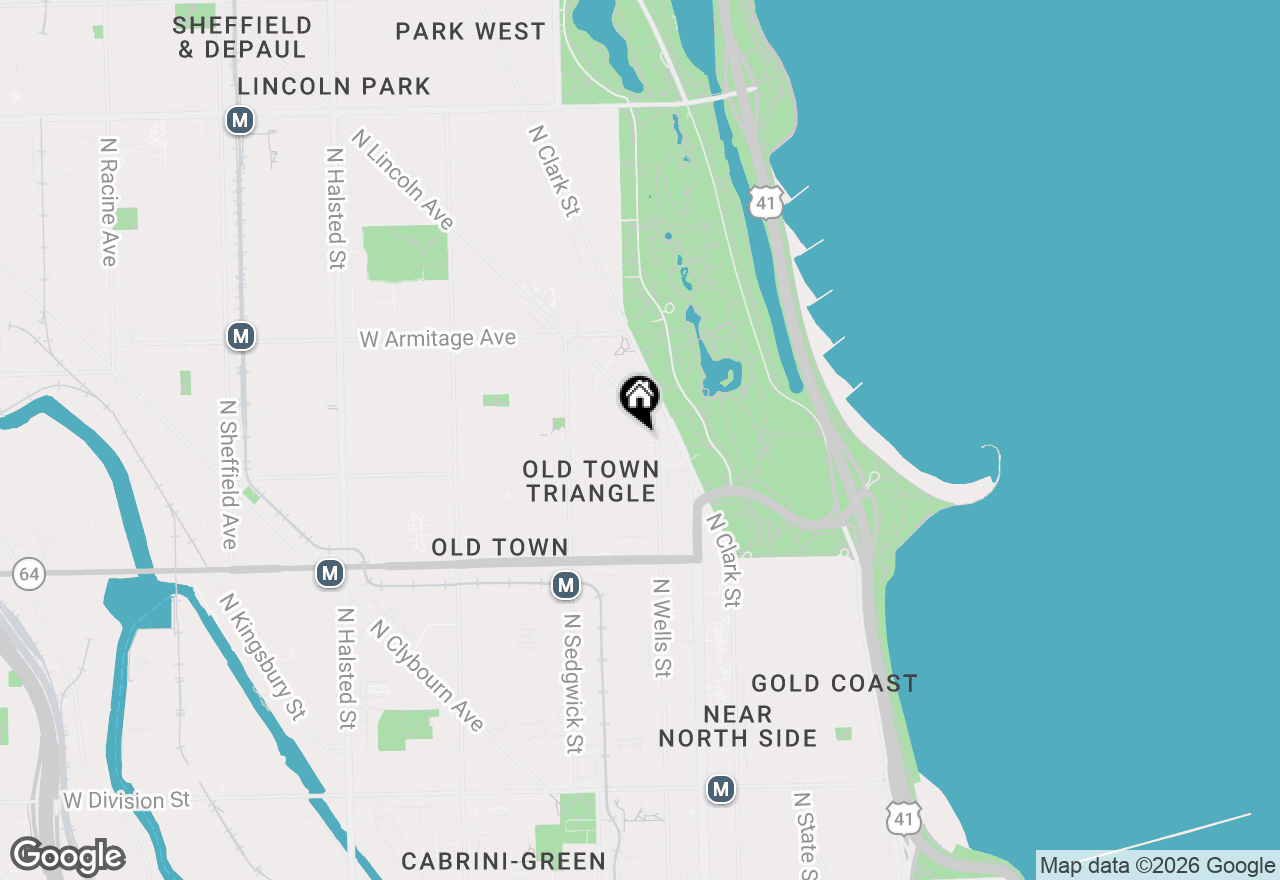 Map of 216 W Menomonee Street, Chicago, IL 60614