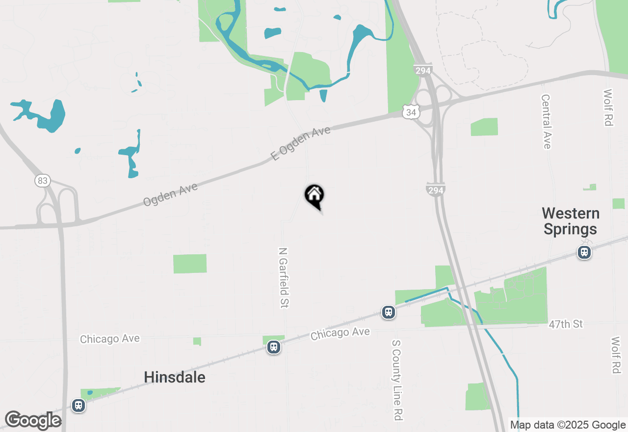 Map of 207 The Lane, Hinsdale, IL 60521