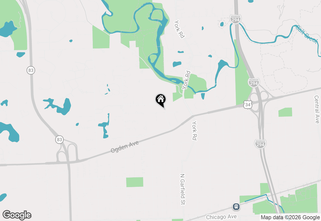 Map of 11 W Birchwood Avenue, Hinsdale, IL 60521