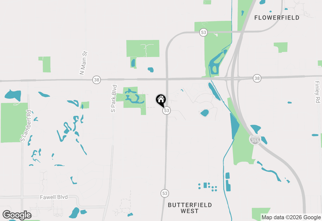 Map of 114 Harding Court, Glen Ellyn, IL 60137