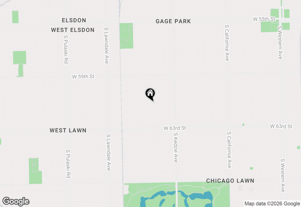 Map of 3353 W 61st Street, Chicago, IL 60629