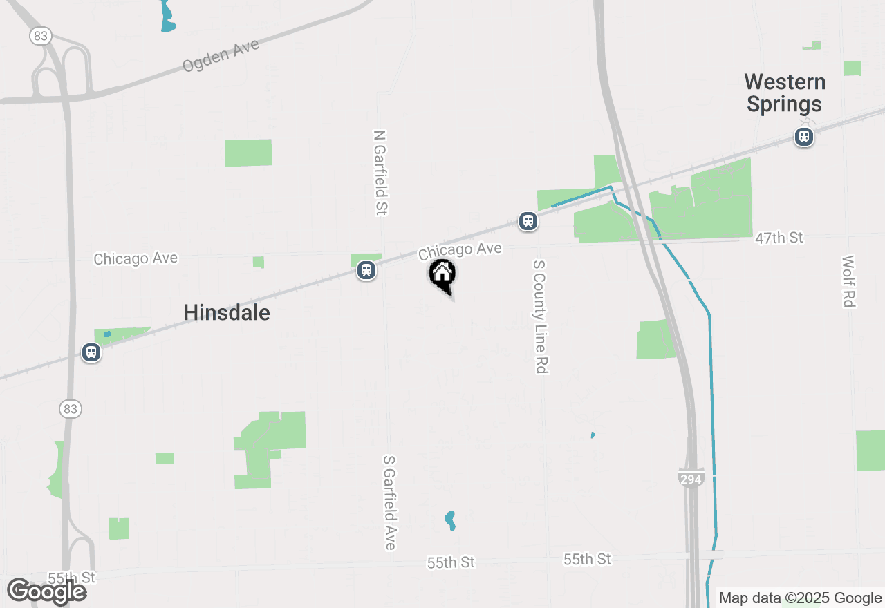 Map of 230 E First Street, Hinsdale, IL 60521