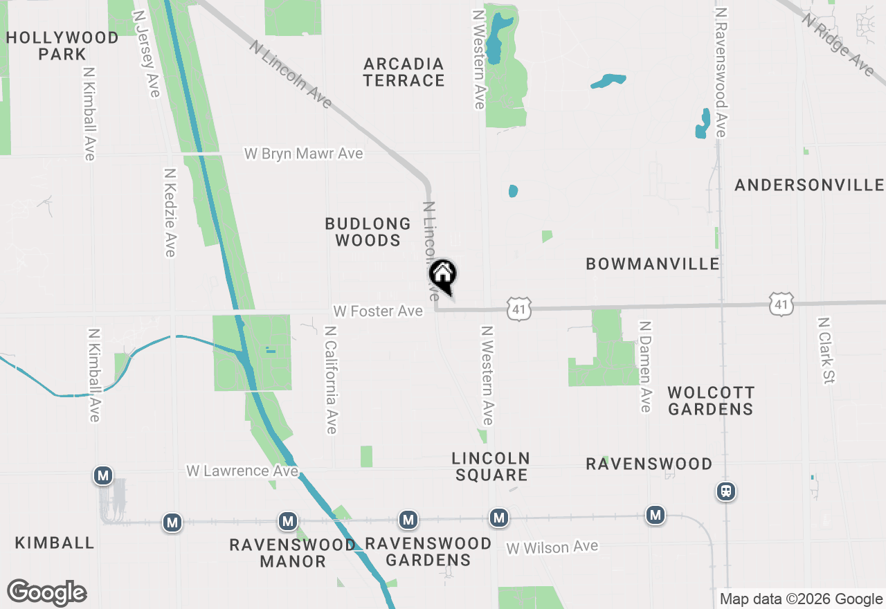 Map of 2472 W Foster Avenue #203, Chicago, IL 60625