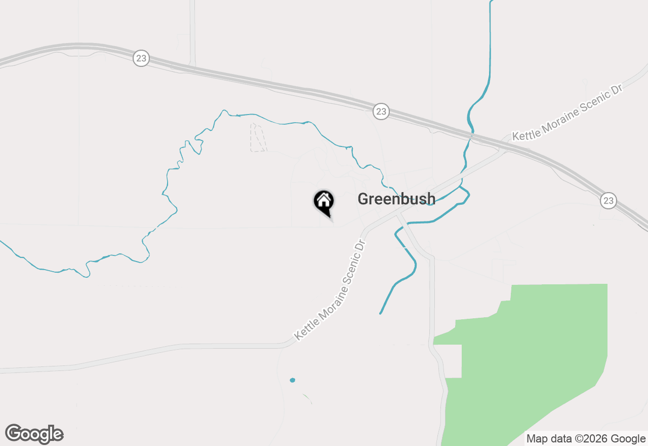 Map of W7884 Center Rd, Glenbeulah, WI 53023