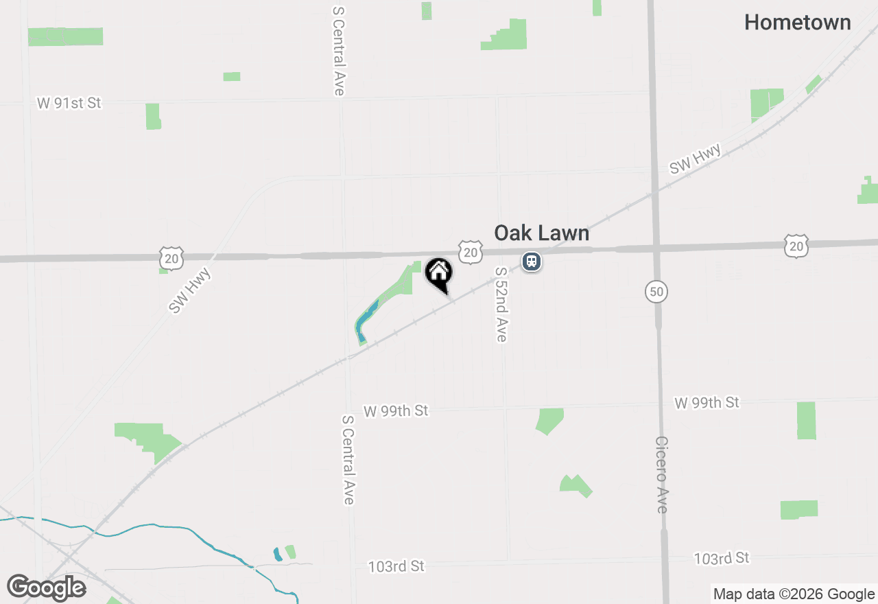 Map of 5359 Edison Avenue #2N, Oak Lawn, IL 60453