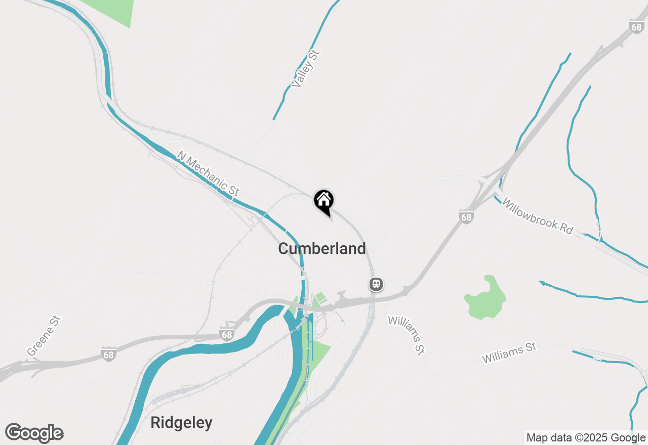 Map of 133 Polk Street, Cumberland, MD 21502