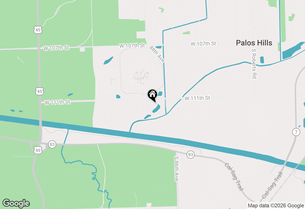 Map of 8771 W Waterfront Drive #1B, Palos Hills, IL 60465