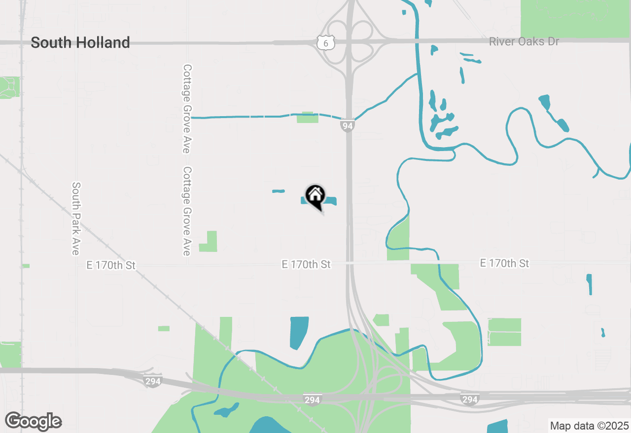 Map of 1241 E 168th Street, South Holland, IL 60473