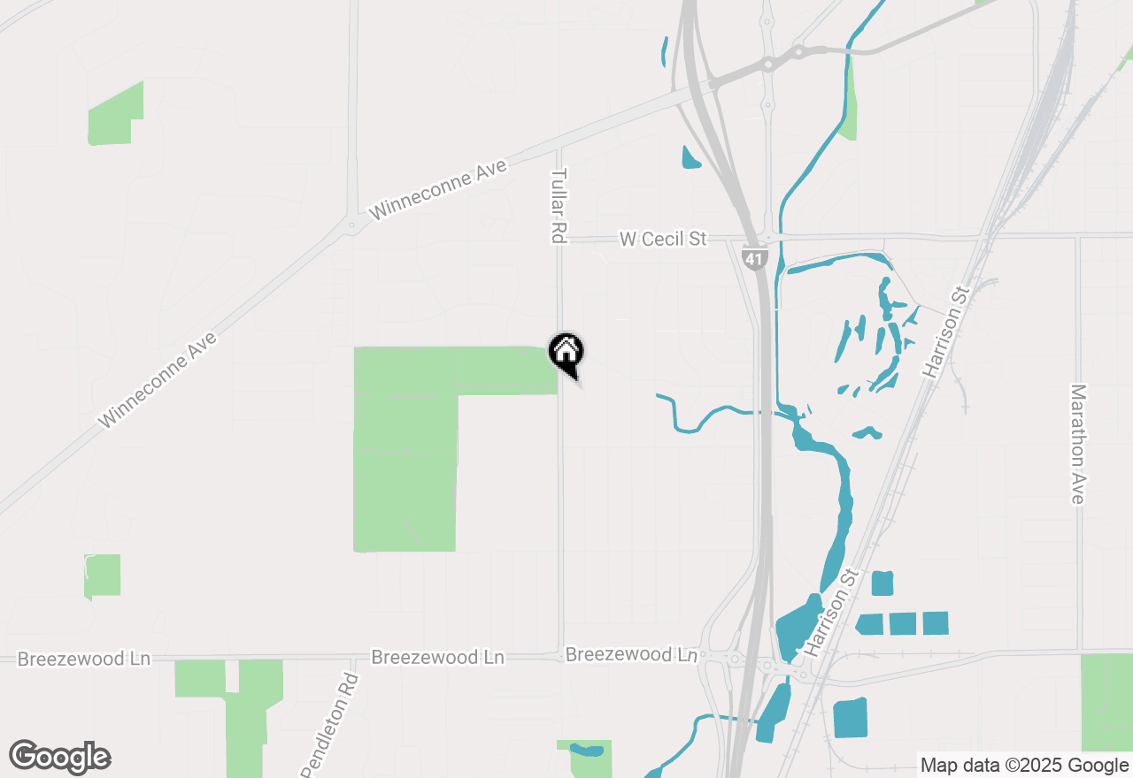 Map of 1124 Tullar Rd, Neenah, WI 54956