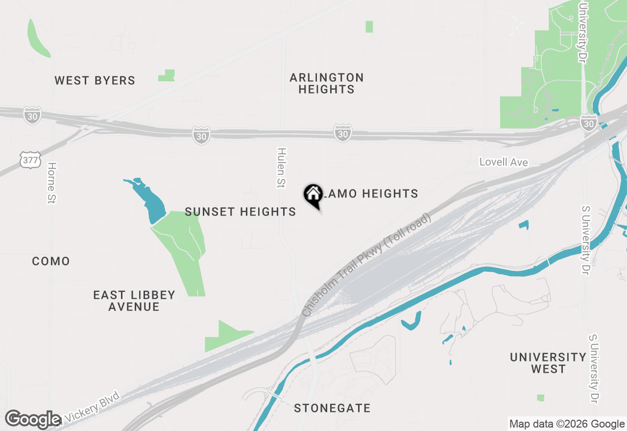 Map of 4417 Diaz Avenue, Fort Worth, TX 76107