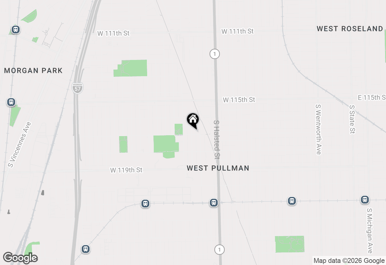 Map of 11655 S Sangamon Street, Chicago, IL 60643