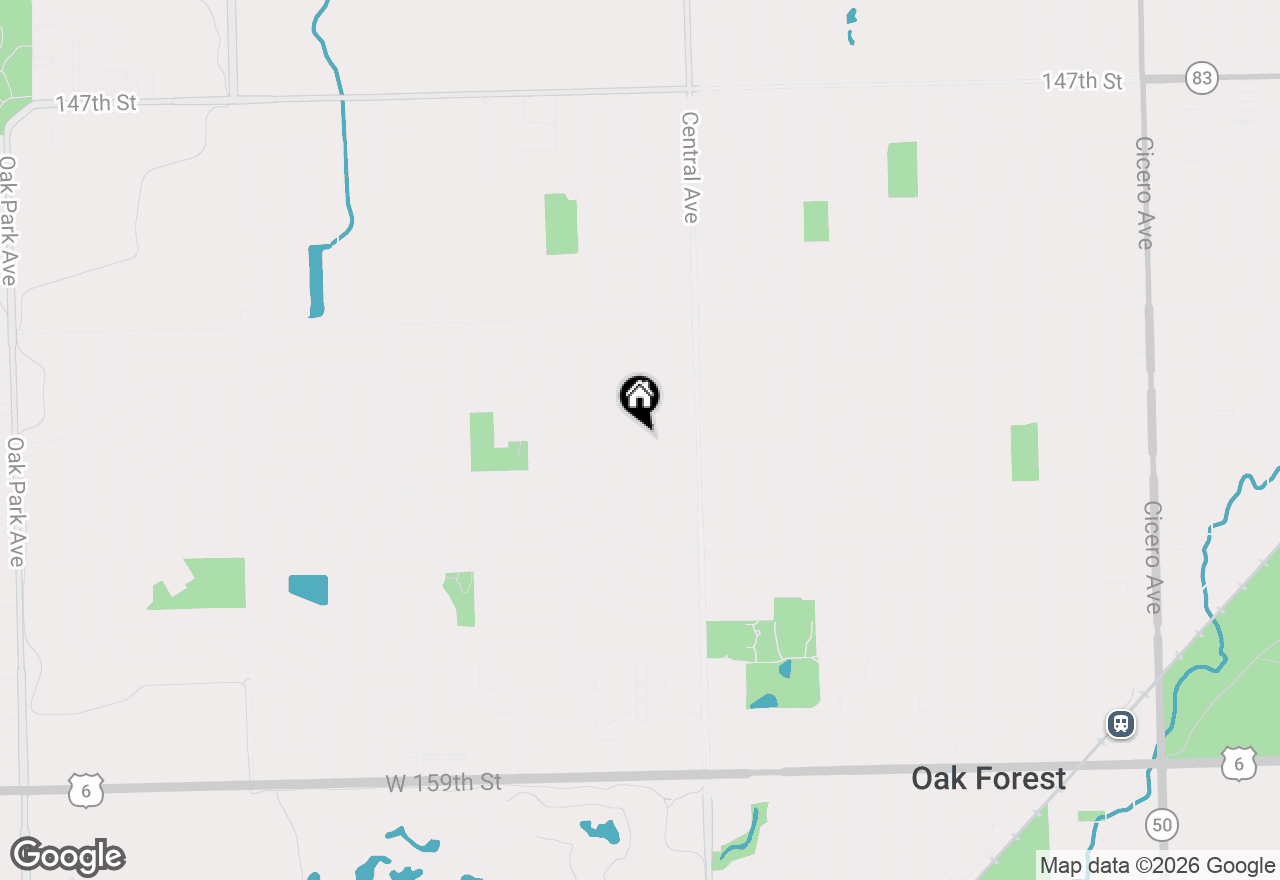 Map of 5700 Victoria Drive, Oak Forest, IL 60452