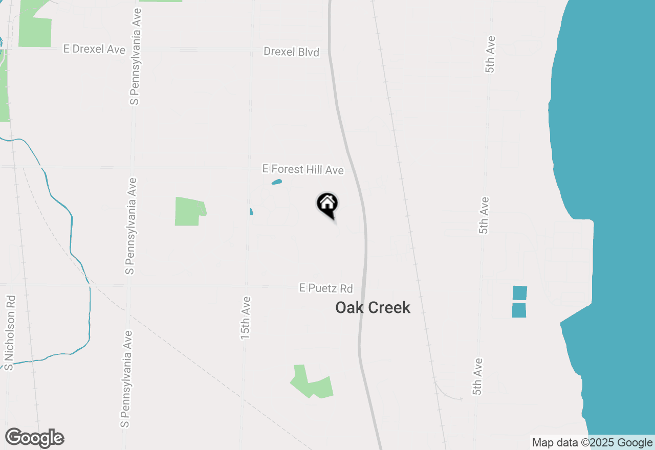 Map of 8485 S Ashbury Ln #201, Oak Creek, WI 53154