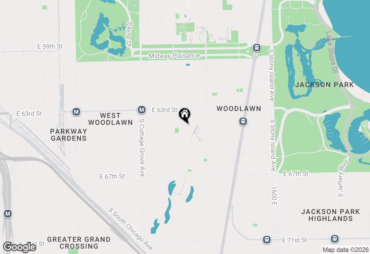 Map of 6402 S Greenwood Avenue, Chicago, IL 60637