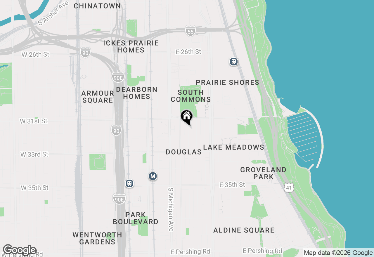 Map of 3136 S Prairie Avenue #1, Chicago, IL 60616