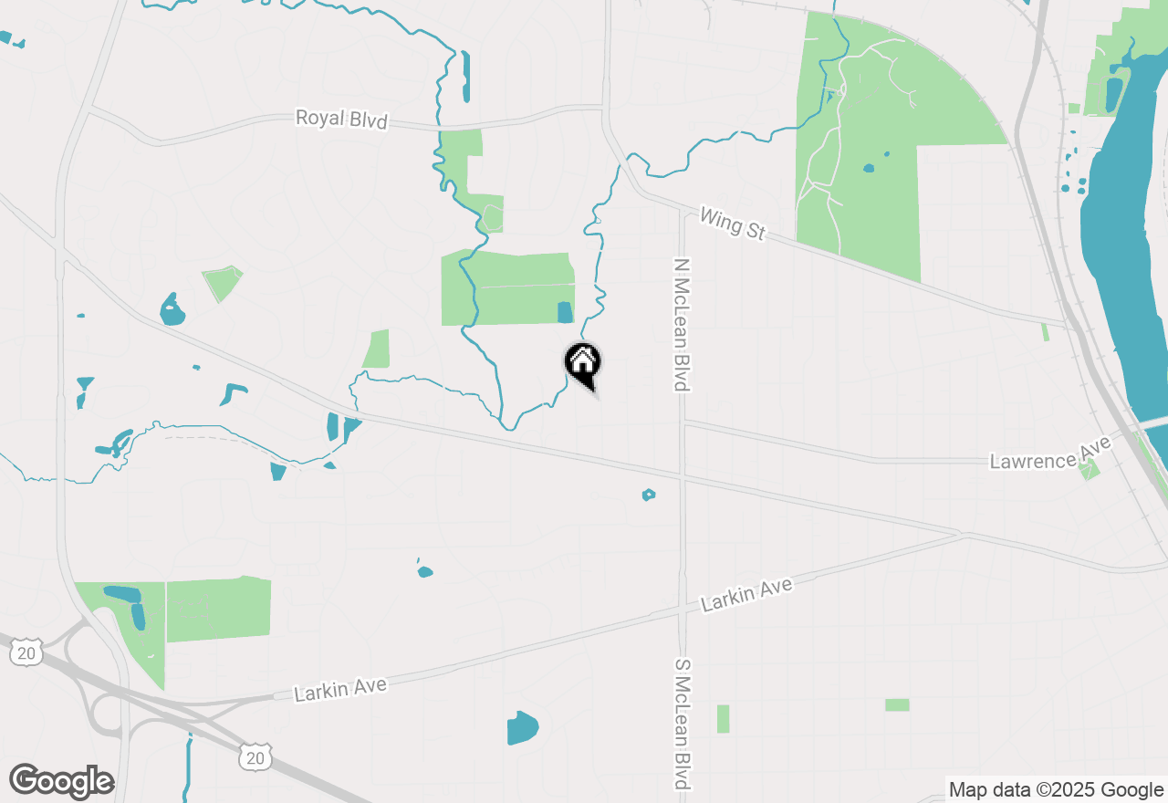 Map of 317 Hoxie Avenue, Elgin, IL 60123