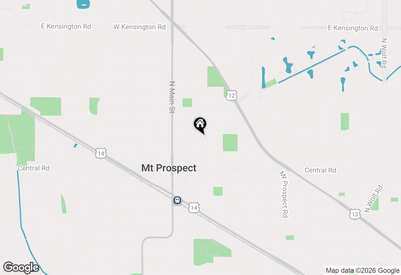 Map of 114 N Elm Street, Mount Prospect, IL 60056
