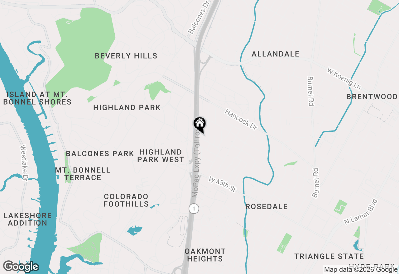 Map of 4804 Westfield Dr, Austin, TX 78731
