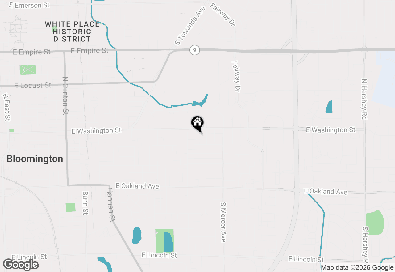 Map of 104 Fairview Avenue, Bloomington, IL 61701