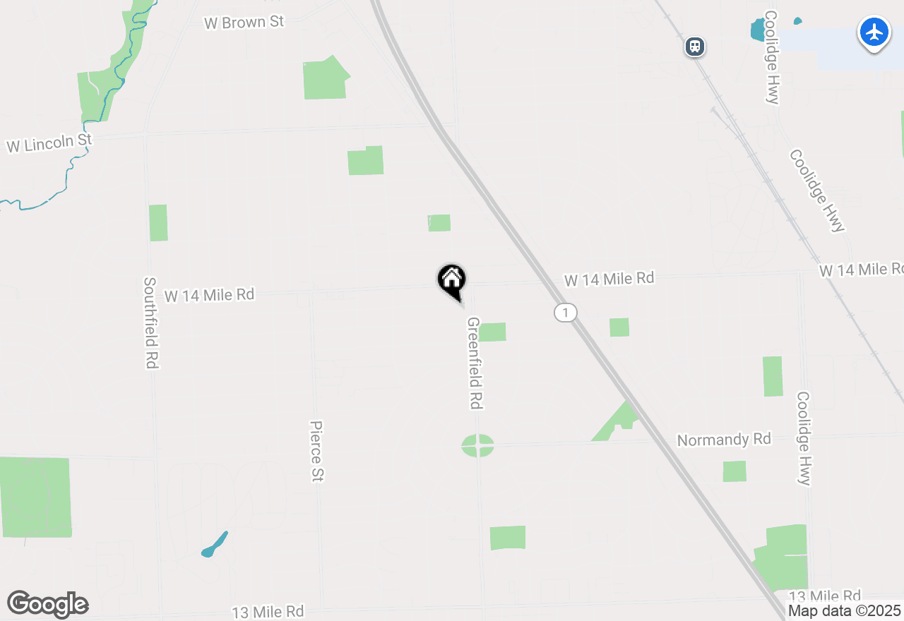 Map of 15589 Kirkshire Avenue, Beverly Hills, MI 48025