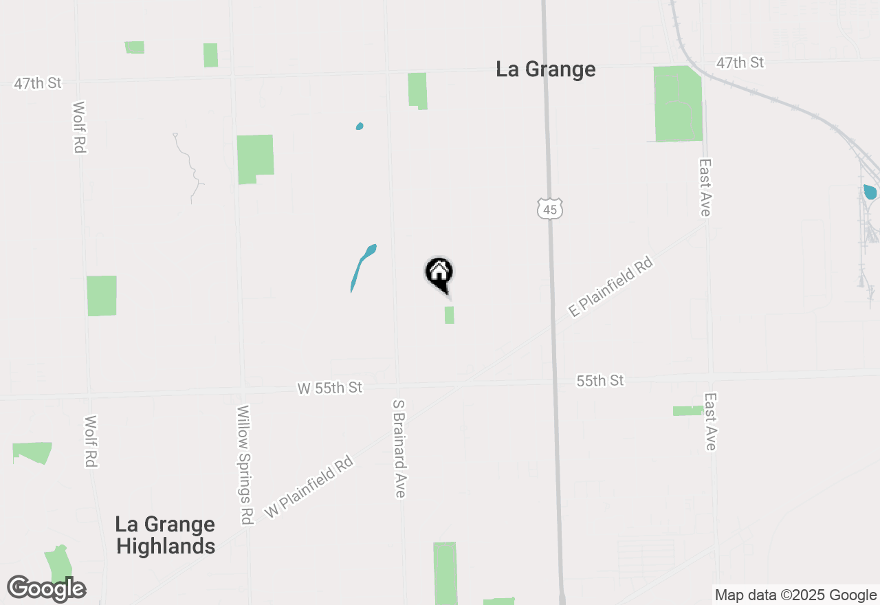 Map of 1041 S Waiola Avenue, La Grange, IL 60525