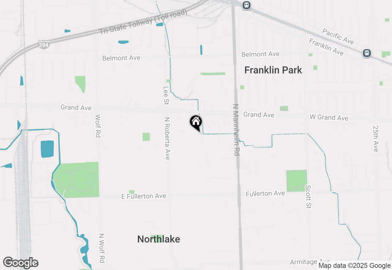 Map of 2743 Bellwood Avenue, Melrose Park, IL 60164