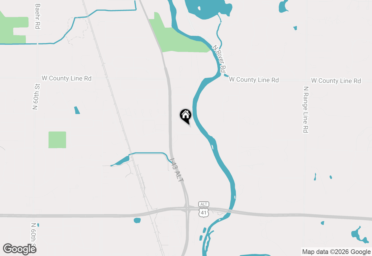 Map of 4155 W Rivers Edge Cir #13, Brown Deer, WI 53209