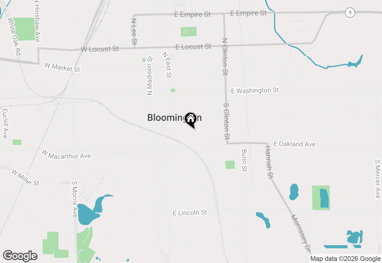 Map of 502 S Gridley Street, Bloomington, IL 61701