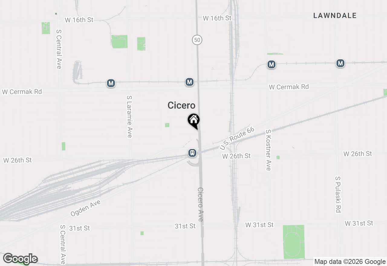 Map of 4815 W 24th Place, Cicero, IL 60804