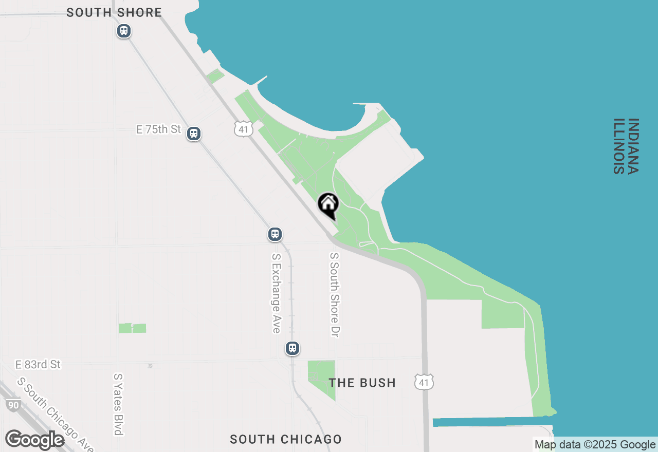 Map of 7855 S South Shore Dr #3E, Chicago, IL 60649