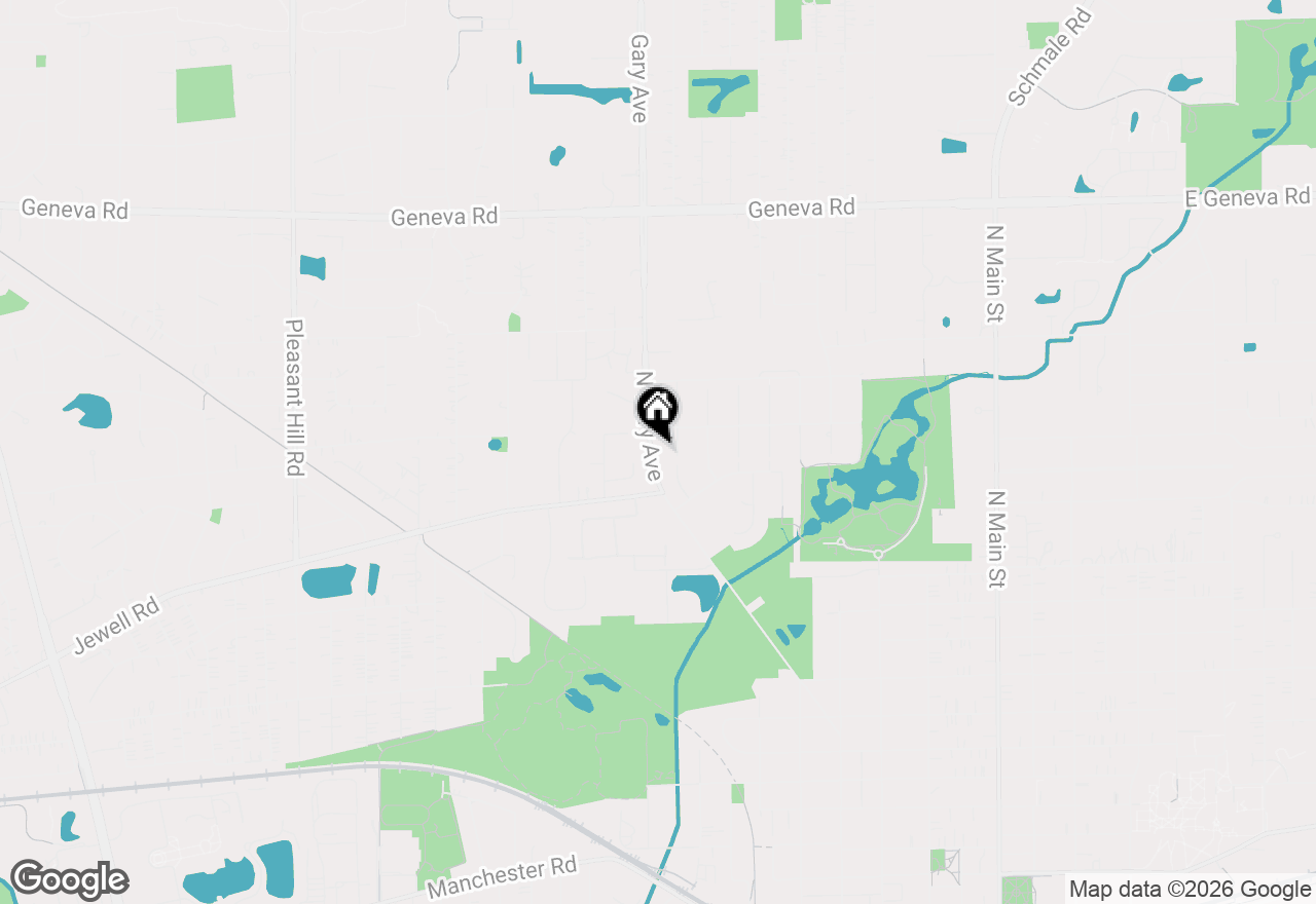 Map of 1561 N Gary Avenue, Wheaton, IL 60187