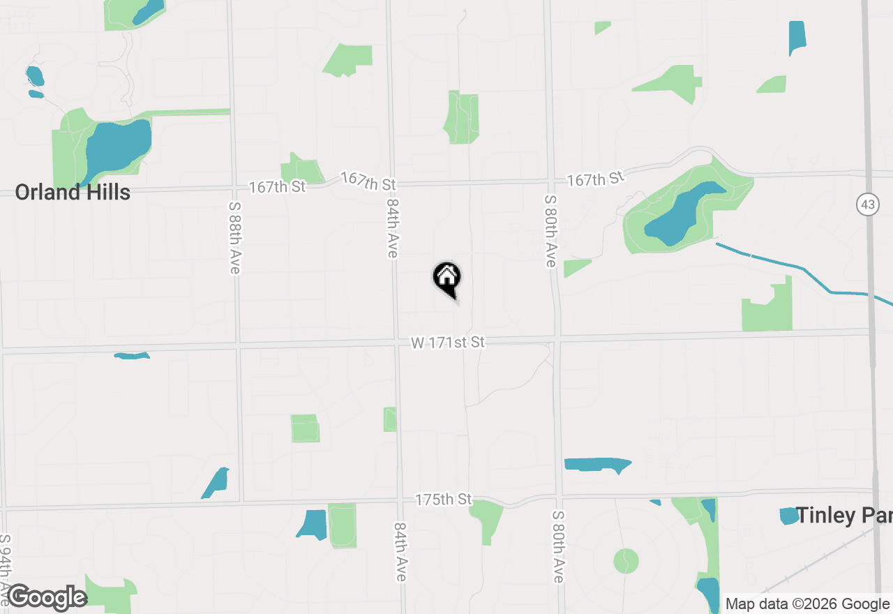 Map of 8218 170th Street, Tinley Park, IL 60477