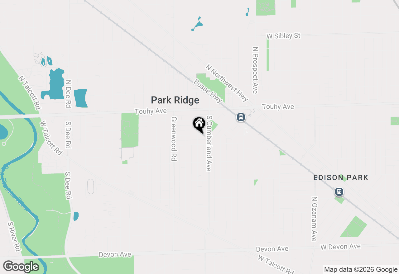 Map of 929 Prairie Avenue, Park Ridge, IL 60068