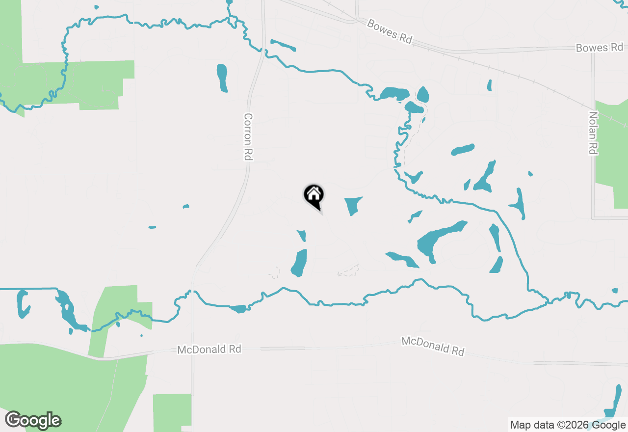 Map of 3615 Tournament Drive, Elgin, IL 60124
