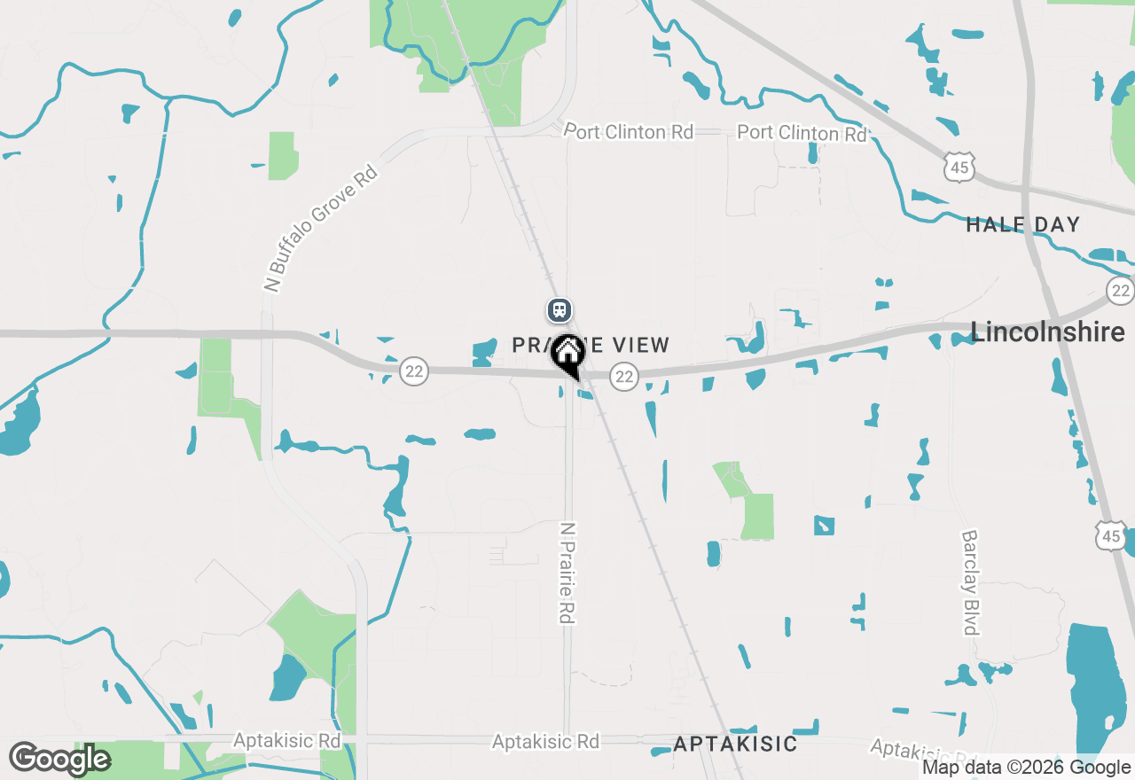 Map of 22824 N Prairie Road, Lincolnshire, IL 60069