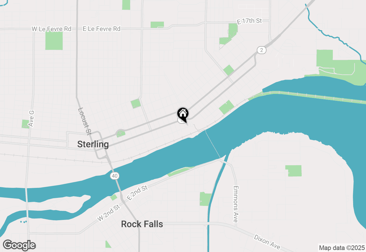 Map of 204 9th (sbr) Avenue, Sterling, IL 61081