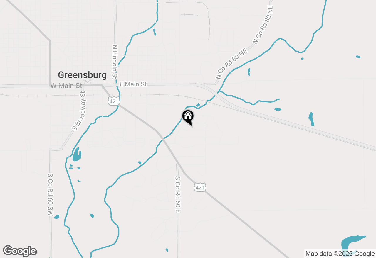 Map of 1028 E Jacks Way, Greensburg, IN 47240