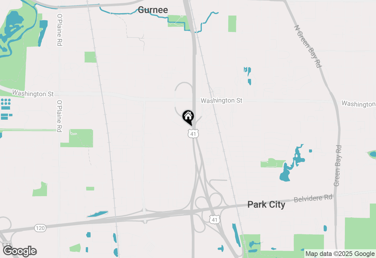 Map of 3851 N Frontage Road, Gurnee, IL 60031