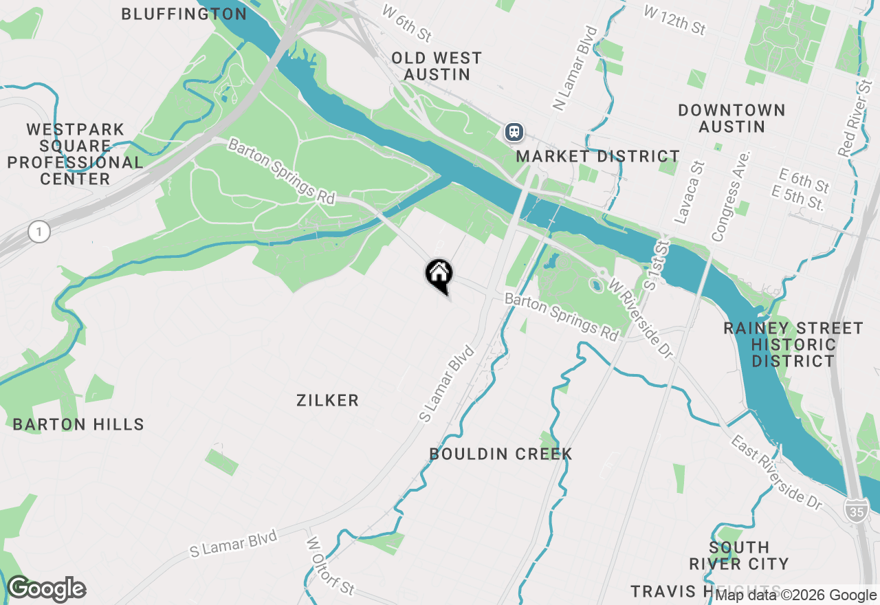 Map of 1529 Barton Springs Road Rd #13, Austin, TX 78704