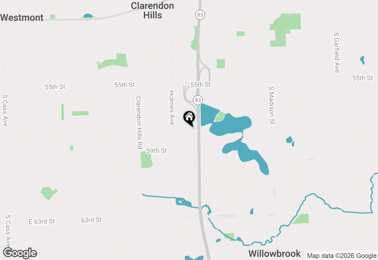 Map of 500 Chase Drive #16, Clarendon Hills, IL 60514