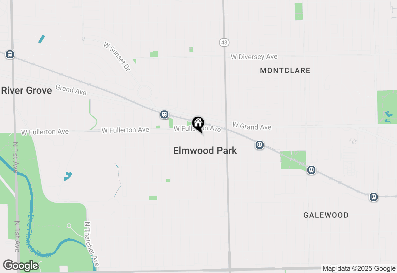Map of 2324 N 73rd Court, Elmwood Park, IL 60707