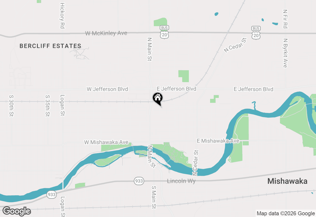 Map of 131 E Marion Street, Mishawaka, IN 46545