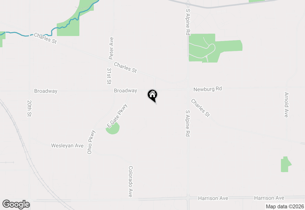 Map of 1619 Eastmoreland Avenue, Rockford, IL 61108