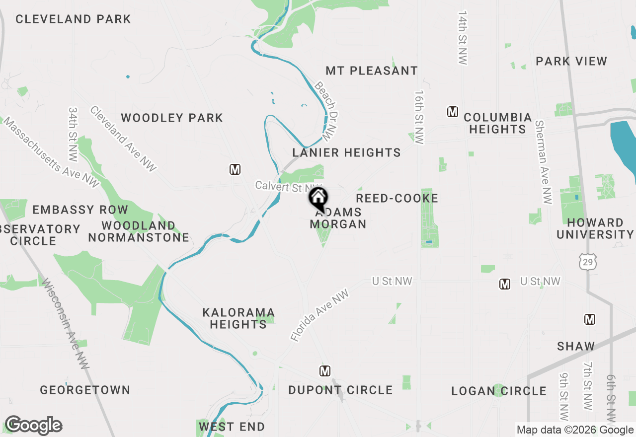 Map of 1856 Mintwood Place Nw #5, Washington, DC 20009